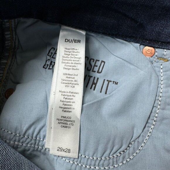 DU/ER Performance Denim Skinny Jean Aged Light Stone Wash 29x26 - Picture 5 of 12